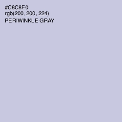 #C8C8E0 - Periwinkle Gray Color Image